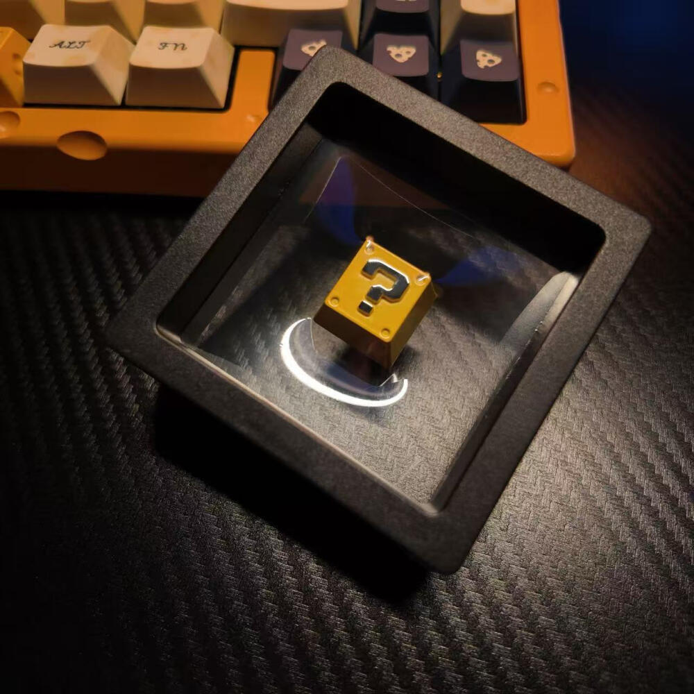 Gaming Accessories For Room - Retro 8-Bit Pixel Fragezeichenblock Metall-Tastenkappe -