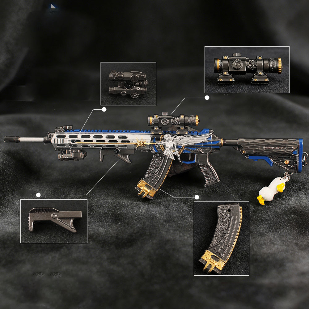 Gaming Accessories In China - 22cm Abnehmbare Spielzeugpistole Schlüsselanhänger Metallmodell Ausstellungs-