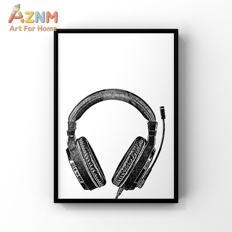 AZNM Schwarz-Weiß Gaming Leinw – Gaming Accessories For Room Bewertung und Preis