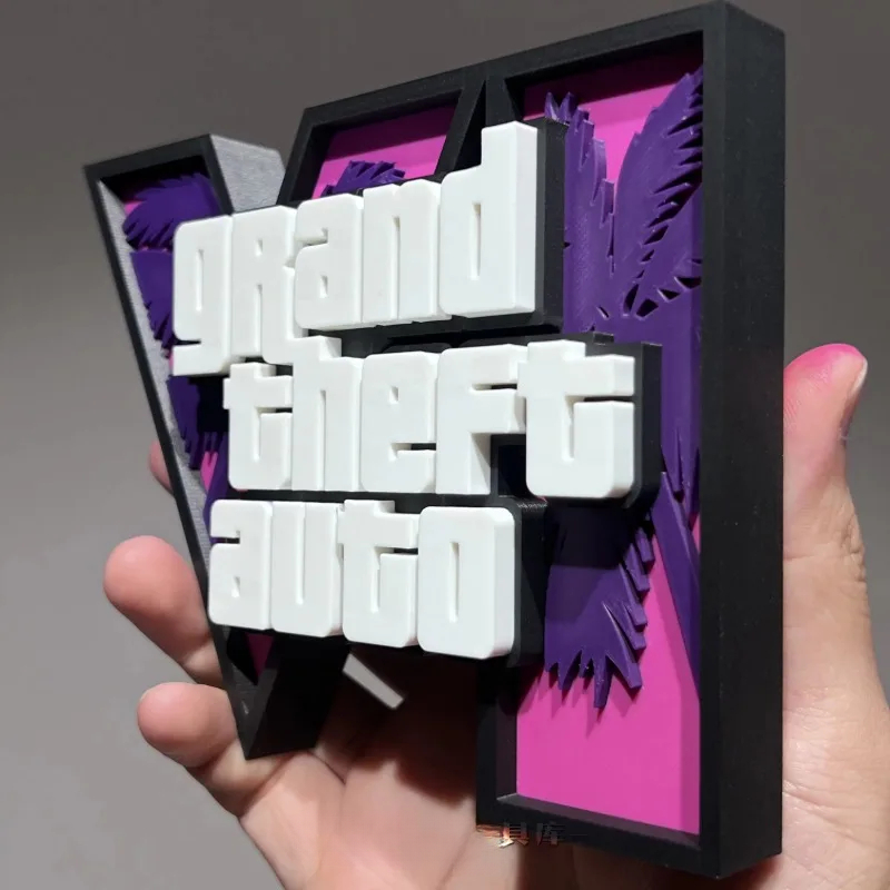 3D GTA 6 Grand Theft Auto Logo – Accessories For Your Gaming Room Bewertung und Preis