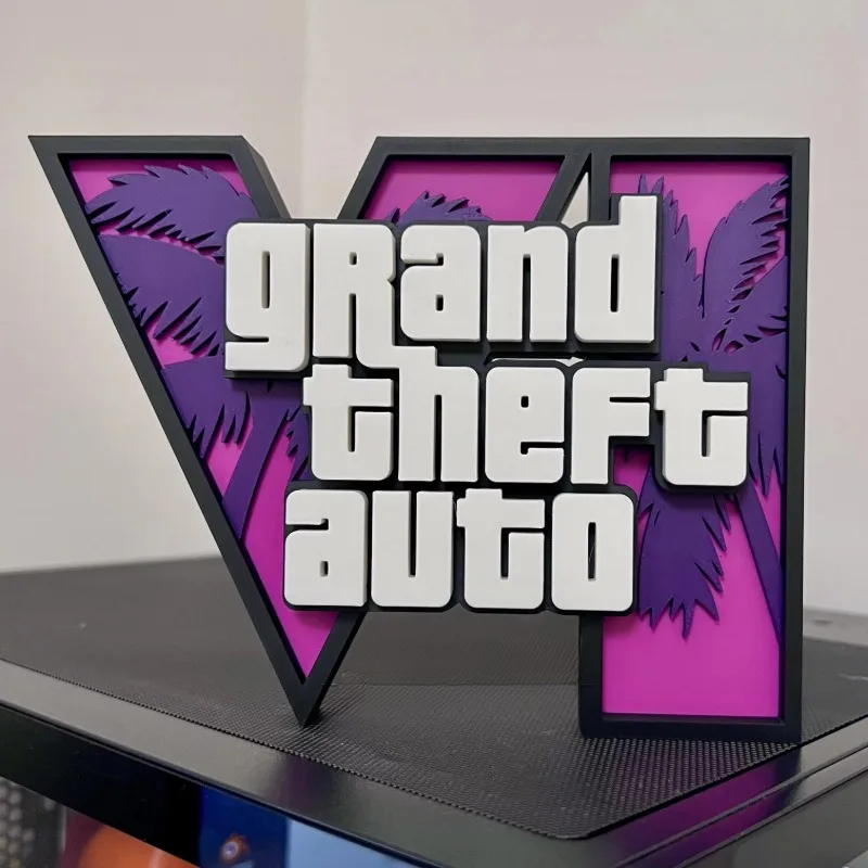 3D GTA 6 Grand Theft Auto Logo – Accessories For Your Gaming Room Bewertung und Preis